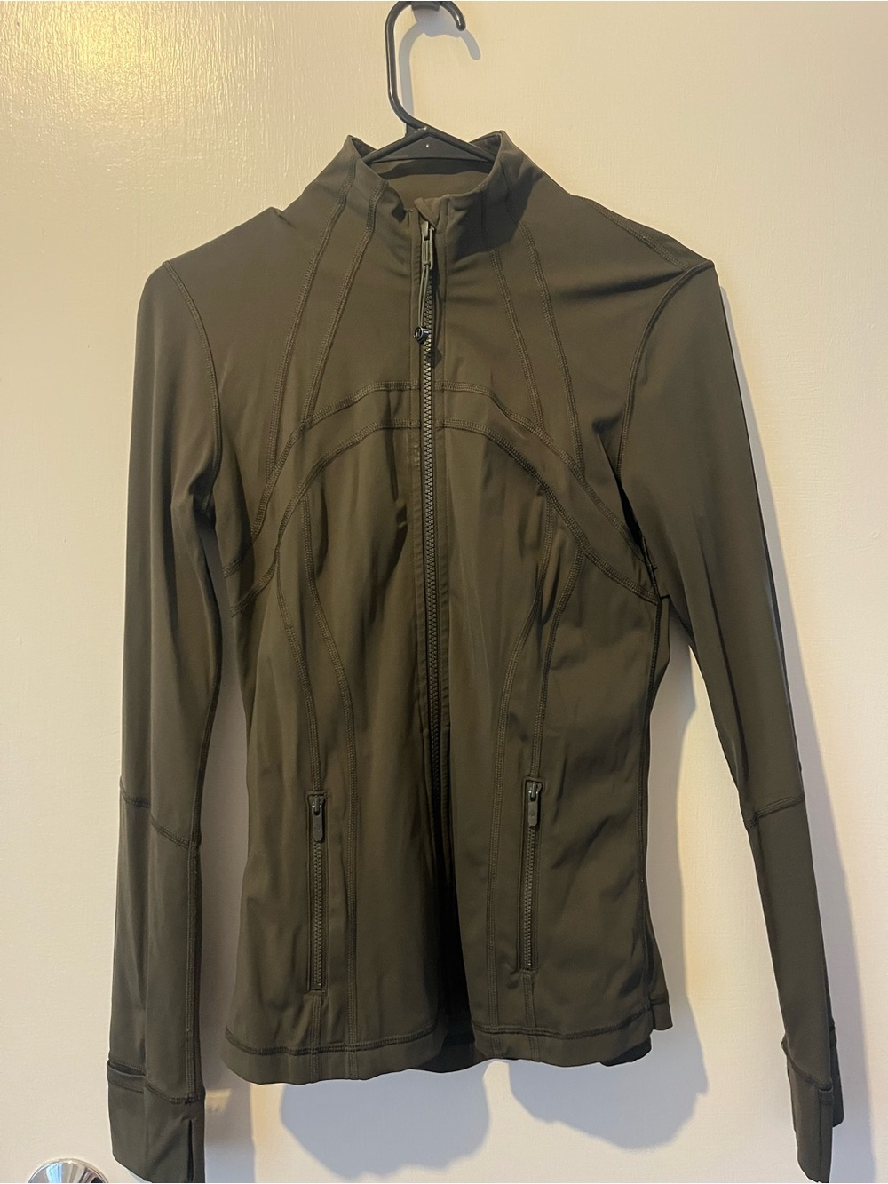 Lululemon Olive Green Full-Zip Active Jacket